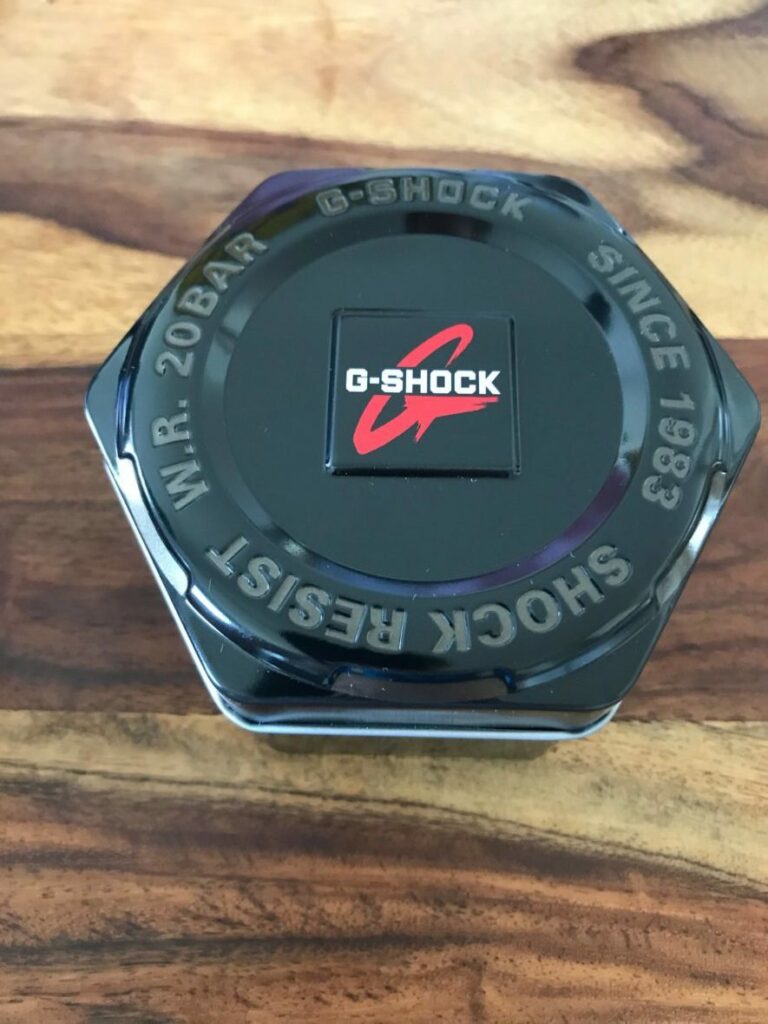 Metallbox Verpackung G-Shock The Origin