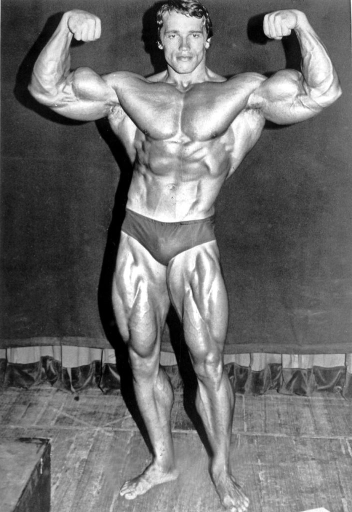 Foto von muskulösem Arnold Schwarzenegger